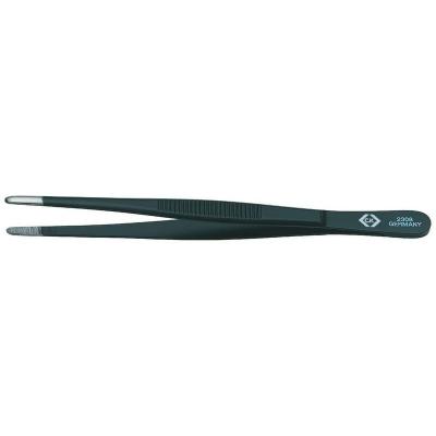 C.K  T2308 Pince brucelle de pr&eacute;cision &eacute;mouss&eacute;e 145 mm