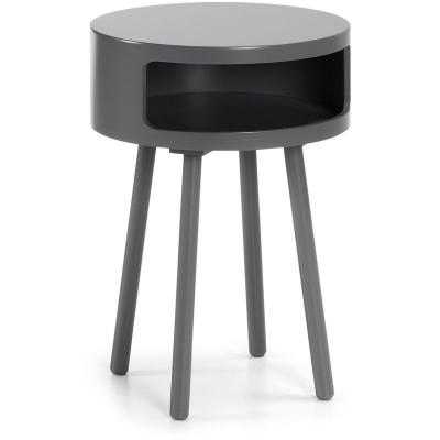 Kave Home - Table d'appoint Kurb B &Oslash; 40 cm gris FSC MIX Credit