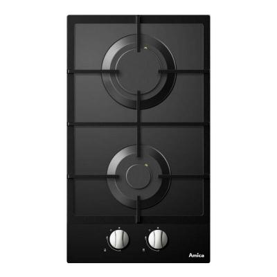 AMICA  - Table domino gaz 30cm 4000w noir ag2620n - noir