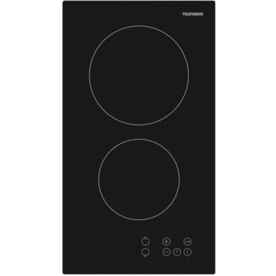 TELEFUNKEN  - domino vitroc&eacute;ramique 30cm 3000w noir tkdv2t - TKDV2T