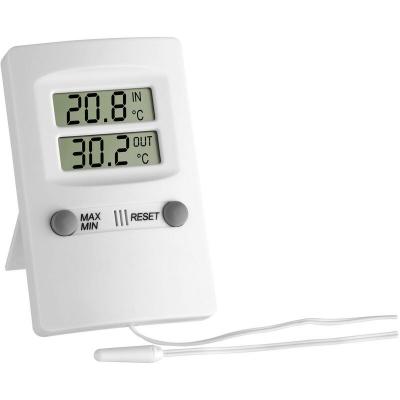 TFA Thermom&egrave;tre digital d'int&eacute;rieur et d'ext&eacute;rieur 30.1009 - blanc