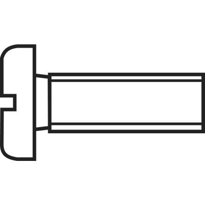 TOOLCRAFT Vis cylindrique  830414 10 pc(s) M2.5 20 mm t&ecirc;te cylindrique plat plastique, Polyamide N/A