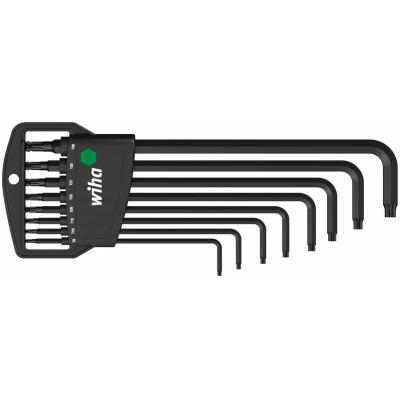WIHA Jeu de 8 cl&eacute;s males Torx t&ecirc;tes sph&eacute;riques angle 25 910152025273040