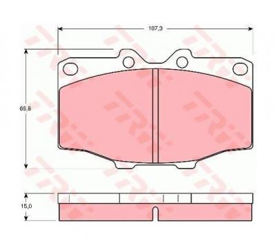 TRW Kit de plaquettes de frein, frein &agrave; disque  GDB352