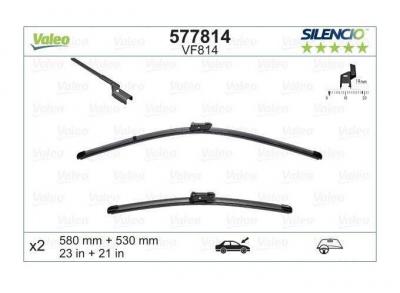 VALEO Balai dessuie-glace SILENCIO FLAT BLADE SET 577814 