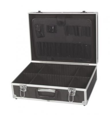 PEREL  1819-N Valise avec Bords en Aluminium 455 x 330 x 152 mm Noir