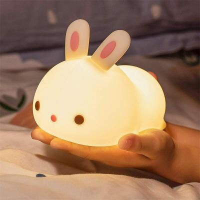 Veilleuse Pour Enfant b&eacute;b&eacute; Veilleuses LED Veilleuse Animal Couleur Lapin Type Rechargeable Modifiable Adapt&eacute; Aux Enfants b&eacute;b&eacute;s et Filles 