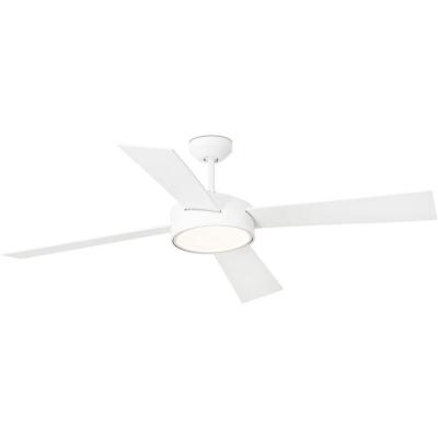 FARO BARCELONA Ventilateur De Plafond Led Faro Hydra 132cm Blanc 4 Pales 16w