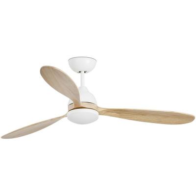 FARO BARCELONA Ventilateur de Plafond LED Faro Poros 132cm Blanc 3 Pales 15W 3000K