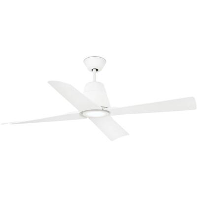 FARO BARCELONA Ventilateur de Plafond Faro TYPHOON LED Blanc avec Moteur DC, 3000K