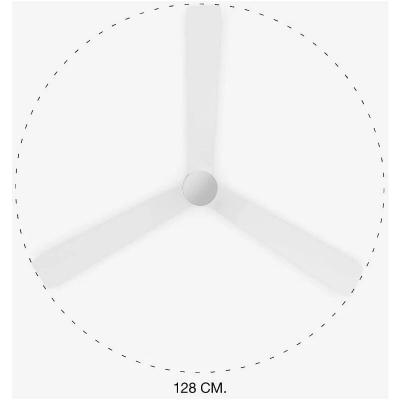 FARO BARCELONA Ventilateur plafonnier nassau - 6 vitesses - blanc - moteur dc