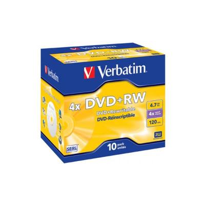 VERBATIM  - DVD+RW x 10 - 4.7 Go - support de stockage 