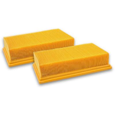 VHBW 2x filtre pliss&eacute; plat compatible avec K&auml;rcher nt 55/1 Tact/Te/M, nt 561 Eco/Te/M, nt 611 Eco/Te/M, nt 611 mfw aspirateur - &Eacute;l&eacute;ment filtrant - 