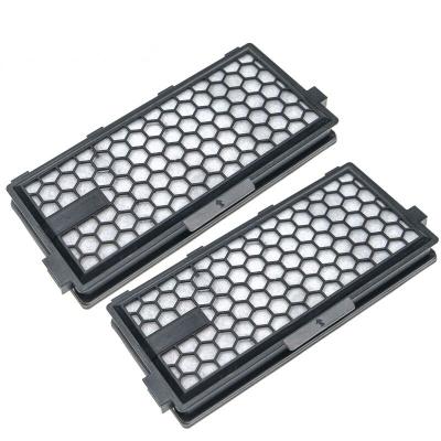VHBW 2x filtre compatible avec Miele indigo, Indian Summer, magic mint, Jazz, magic blue aspirateur - filtre &agrave; charbon actif hepa noir / blanc - 