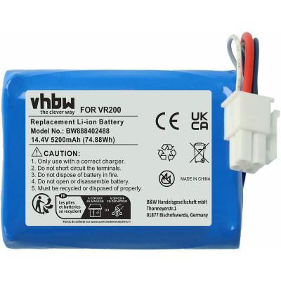 VHBW  - Batterie remplacement pour Vorwerk 20884-1, 4NCR18650P2-C001A pour robot &eacute;lectrom&eacute;nager (5200mAh, 14,4V, Li-ion)