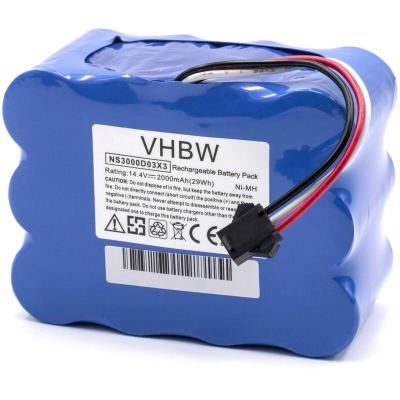 VHBW Batterie remplacement pour YX-Ni-MH-022144 pour aspirateur (2000mAh, 14,4V, NiMH) - 
