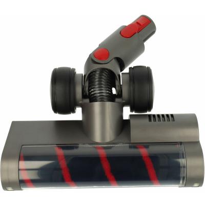 VHBW  Embout &agrave; brosse turbo dousse pour aspirateur compatible avec Dyson V8, V7, V15 Detect Complete , 25 cm, t&ecirc;te &agrave; rouleau souple