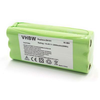 VHBW  NiMH batterie 2000mAh pour robot aspirateur  Dirt Devil Fusion, Libero, M606, M606-1