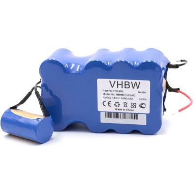 VHBW 1x Batterie compatible avec Bosch BBHMove4, BBHMove6, BBHMove6/03 aspirateur (2000mAh, 18V, NiMH) - 