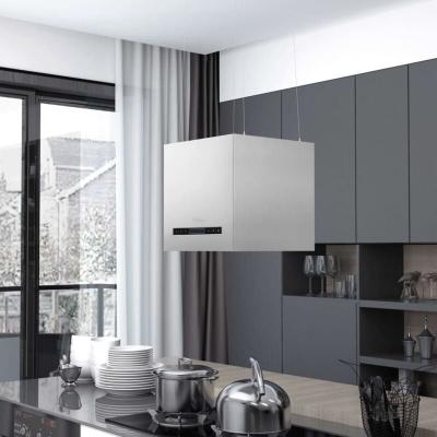 VIDAXL Hotte suspendue &agrave; capteur tactile lcd 37 cm acier inoxydable