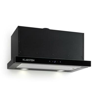 KLARSTEIN Vinea hotte murale escamotable plate 60cm 610m&sup3;/h classe a - noir