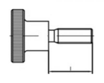 TOOLCRAFT Vis molet&eacute;e  107491 50 pc(s) M4 16 mm t&ecirc;te molet&eacute;e acier N/A
