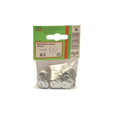 VYNEX Rondelle plate large - acier zingu&eacute; - 6 mm - 