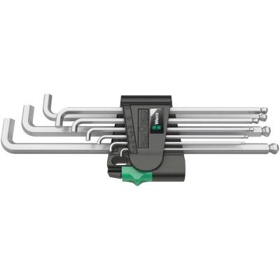 WERA  073594 Jeu de cl&eacute;s Allen &agrave; extr&eacute;mit&eacute; sph&eacute;rique 9 pi&egrave;ces (Import Grande Bretagne)