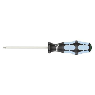 Wera 05032053001 3367 Tournevis pour vis TORX, acier inoxydable, TX 15 x 80 mm, Noir/Ice bleu