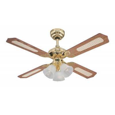 WESTINGHOUSE Ventilateur de plafond Princess Trio Laiton Poli