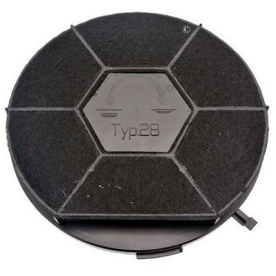 WHIRLPOOL Filtre charbon rond type 28 (a l'unite) pour Hotte ARTHUR MARTIN, BOSS