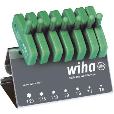 WIHA Juego de llaves Allen con mango de llave 365 Werkbankst&auml;nder 7tlg; TorxPlus