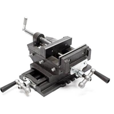 WILTEC  - tau de fraisage 2 Axes 150 mm Perceuse &agrave; tarauder Table crois&eacute; &Eacute;tabli &Eacute;tau machine Outil Atelier