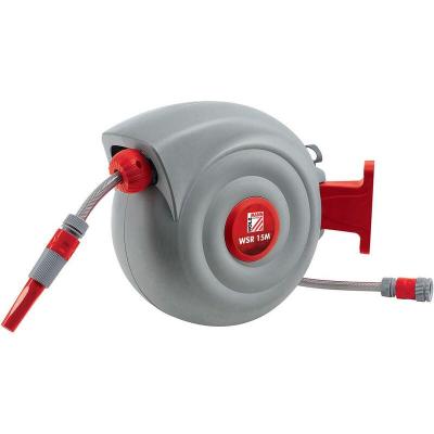 HOLZMANN D&eacute;vidoir enrouleur mural arrosage 15 M tuyau PVC - WSR15M - 