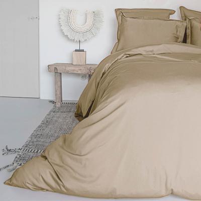 FEBRONIE Housse de couette satin de coton latte 240x220