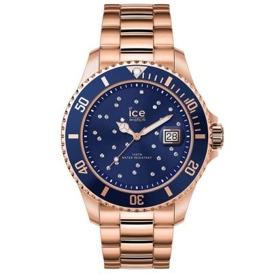 ICE WATCH Montre Femme Ice steel Bleu 016774-ICE Rose Ice-Watch