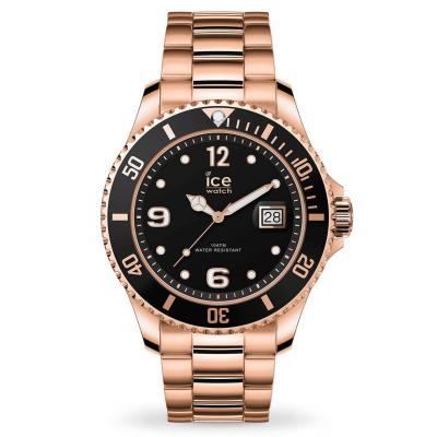 ICE WATCH Montre - ICE-WATCH - ICE steel - Rose-gold - Cadran noir - Bracelet m&eacute;tal 