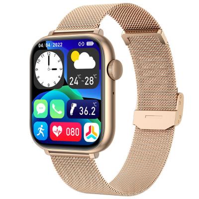 SYNERFIT Inkasus - Montre connect&eacute;e Edition Gamma 2024 avec bracelet milanais dor&eacute;e