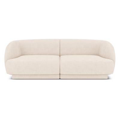 MICADONI HOME MICADONI Canap&eacute; Miley, 2 Places, Beige Clair, Tissu Chenille