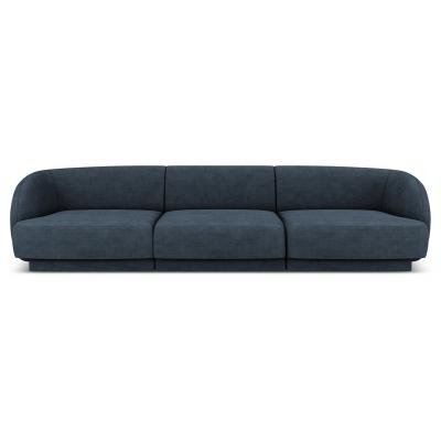MICADONI HOME Canap&eacute; ""miley"", 3 places, bleu roi, tissu chenille MIC_3S_140_F1_MILEY4