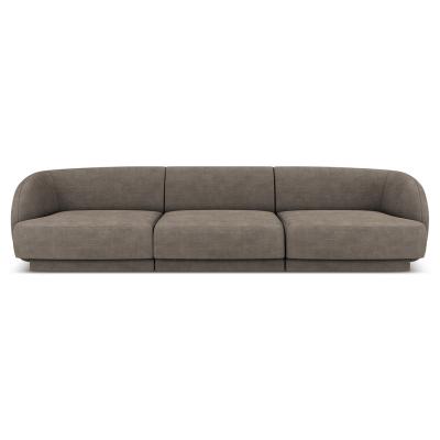 MICADONI HOME Canap&eacute; ""miley"", 3 places, gris, tissu chenille MIC_3S_140_F1_MILEY6