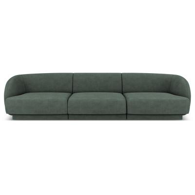 MICADONI HOME Canap&eacute; ""miley"", 3 places, p&eacute;trole, tissu chenille MIC_3S_140_F1_MILEY3
