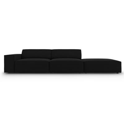 MICADONI HOME Canap&eacute; droit ""jodie"", 3 places, noir, velours MIC_3SOR_51_F1_JODIE7