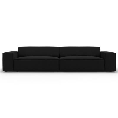 MICADONI HOME Canap&eacute; ""jodie"", 4 places, noir, tissu structurel MIC_4S_78_F1_JODIE6