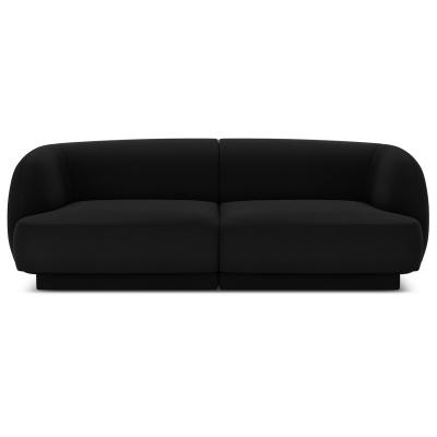 MICADONI HOME Canap&eacute; ""miley"", 2 places, noir, velours MIC_2S_51_F1_MILEY5