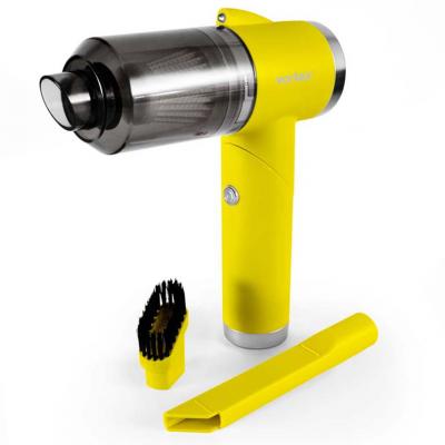 KITCHENCOOK Aspirateur &agrave; Main Sans Fil Pliable Led Crc90 Jaune Vortex