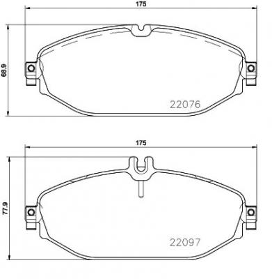 BREMBO Kit de plaquettes de frein frein &agrave; disque P 50 124 
