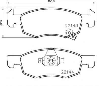BREMBO  Jeu de plaquettes de frein avant P 59 084 OPEL CORSA