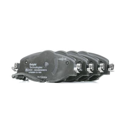 DELPHI Kit de plaquettes de frein, frein a disque  LP2698