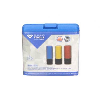 BRILLIANT TOOLS  Bt691005 1/2 Hexagonal Cups Set Dor&eacute;